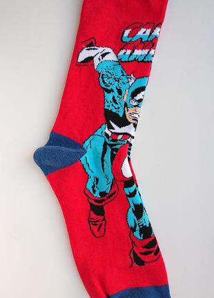 Captain america🎯avengers! носки с супергероем марвел(marvel) usa
