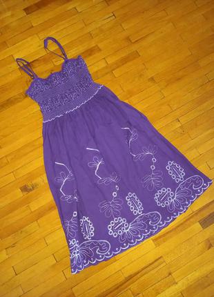 Плаття toi et moi фіолетове коротка сукня з квітами платье