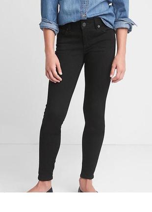 Новые джинсы для девочки черного цвета gap 5-18 лет