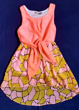 Нарядное платье сарафан hello coccinelli италия на 6 лет (116см)