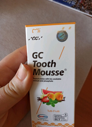 Tooth mousse gc тусмус тус мусс крем (гель) с кальцием, 40г