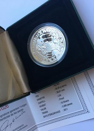 Коллекционная монета Андорра Santa Margarida 2011 , серебро