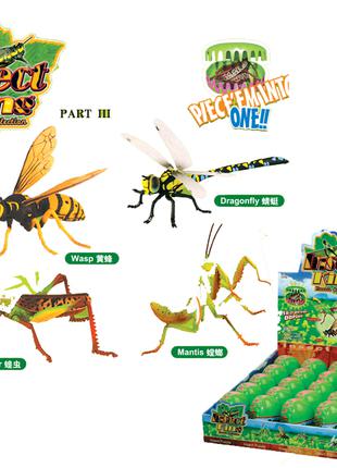 Пазли 3D Тварини 5966 3D комахи, 4 вида, 20 шт в боксі 36*29*9,5