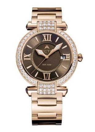 Позолоченные Rose Gold женские ретро часы VECTOR VC9-002485QA bro