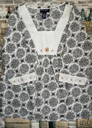 Блуза цветочный принт*блуза с вышивкой