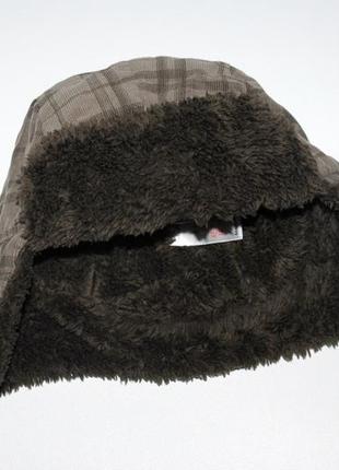 Демисезонная стильная шапка ушанка на мальчика 2-4 лет cherokee