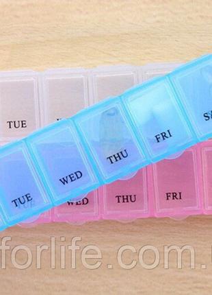 Таблетница для капсул таблеток Pill Box 1x7