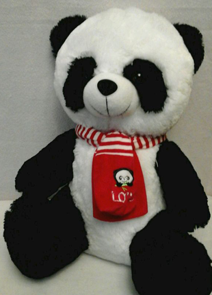 Мягкая игрушка мишка панда с шарфом привезен с Европы