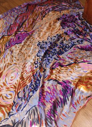 Шелковый платок цветной christian fischbacher