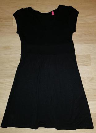 Сарафан школьный черный, платье трикотажное для девочки, р.128...