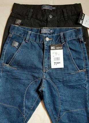 Стильные узкие джинсы унисекс bkl wear франция от 9до12 лет