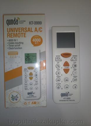 Универсальный пульт для кондиционеров QUNDA KT-3999 (4000 КОДОВ)