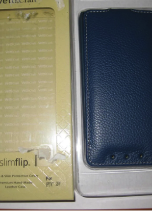 Чехол Vetty Craft Slim Flip HTC M4 mini  Dark Blue