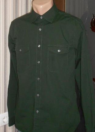 Рубашка gap с длинным рукавом. размер m. коттон