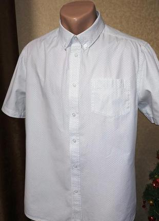 Летняя рубашка george с коротким рукавом. размер l.