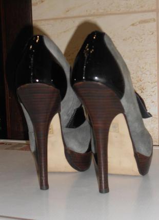 Стильные ботильоны ботинки натуральная замша р. 40 (26 см)