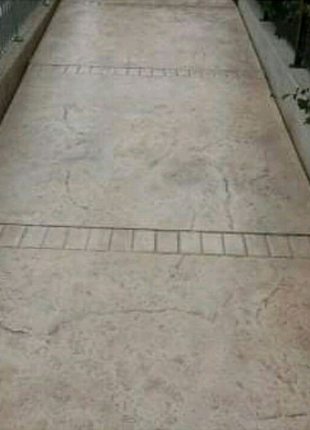 Промислова штампована бетонна підлога