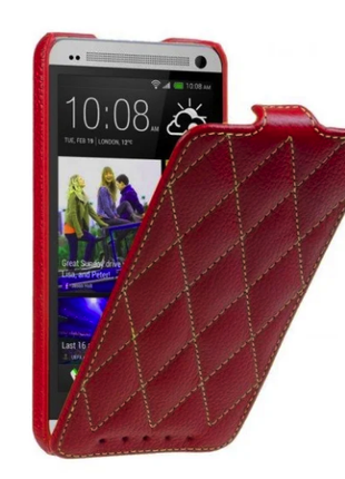 Чохол Vetti Craft Slim Flip HTC One Dual Sim - Diamond Series Red