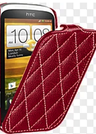 Чехол Vetti Craft Slim HTC Desire C /Golf diamond S-Red