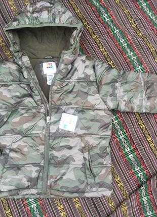 Куртка камуфляж війський принт хакі для хлопчика мілітарі піксель