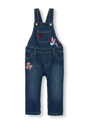 Джинсовий комбінезон для дівчинки з вишивкою usa комбез джинс