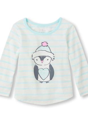 Реглан кофточка свитер для девочки пингвин