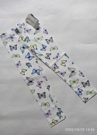 Лосины легенсы штаны для девочки carters картерс бабочки