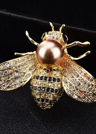 Брошь пчела модная бижутерия красивые броши