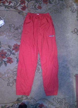 Красные,спортивные штаны-брюки, с карманами,размер l