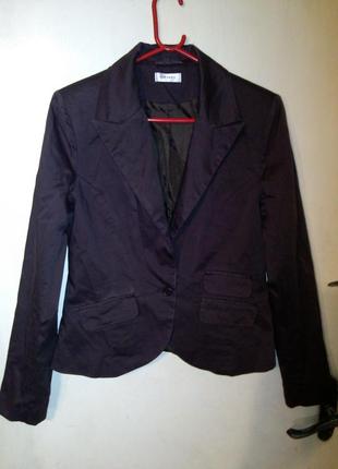 Стильный,натуральный,коричневый пиджак-жакет,orsay