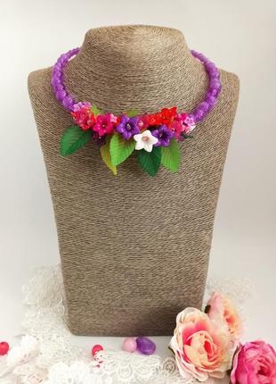 Ожерелье и браслет для маленькой модницы "полевые цветы"