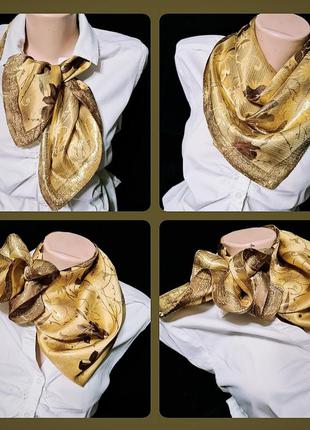Золотистый шейный платок