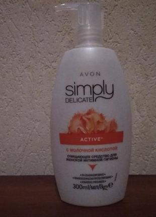 Очищающее средство avon для интимной гигиены с молочной кисло...