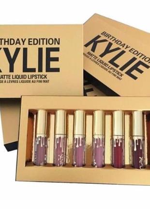 ХИТ ПРОДАЖ! Kylie Birthday Edition (Кайли Дженер) 6 в 1 матова...