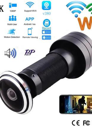 Відеовічко HD1080Р з WI-FI, автозапис, детектор руху, камер