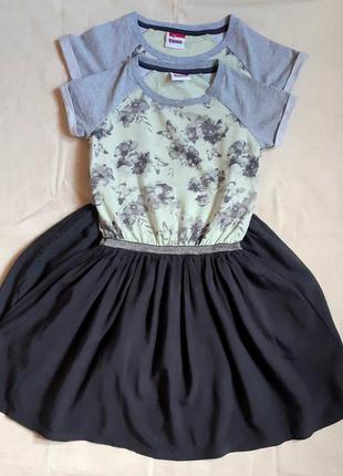 Классное платье мята и цветы с фатиновой юбкой yigga германия ...