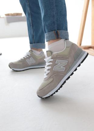 Кроссовки new balance 574 brown нью беланс 574 коричневые