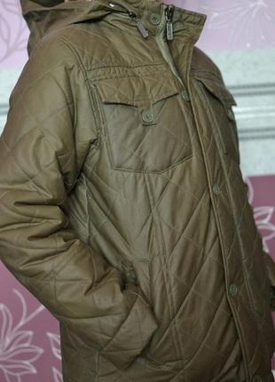 Брендовая стеганая куртка со съемным капюшоном bensheman 9-10 лет