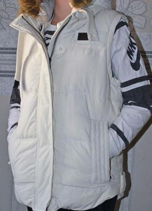 Фирменная жилетка пуховик (зимняя) superdry sportwear оригинал