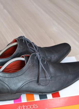 Черные кожаные  модельные туфли next- bylbz - 40,41р. стелька-...