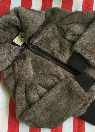 Крутая плюшевая меховая куртка полушубок шуба zara/оригинал