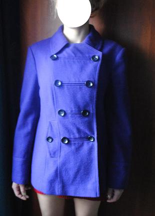 Cтильное трендовое красивое фиолетовое пальто 42-44 р-р m-l do...