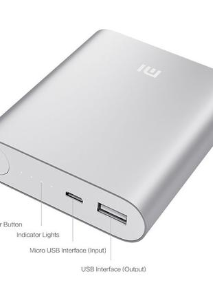 Power Bank 10400 mAh Xiaomi Mi + USB-LED