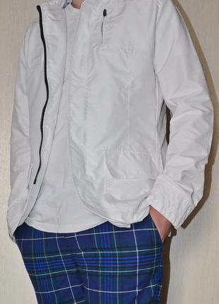 2в1 шикарная белая куртка-пиджак exuma  xl.