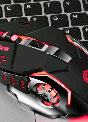 Ігрова Комп'ютерна мишка з ярким кольорами ZE BEST 🤩😤😎