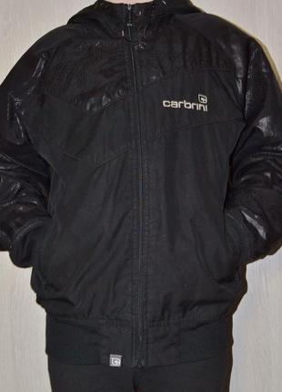 Демисезонная куртка вітровка з капюшоном carbrini унісекс