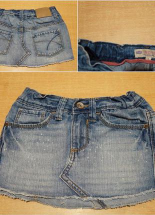 Indigo джинсовая юбка 2-4 года джинсова спідниця