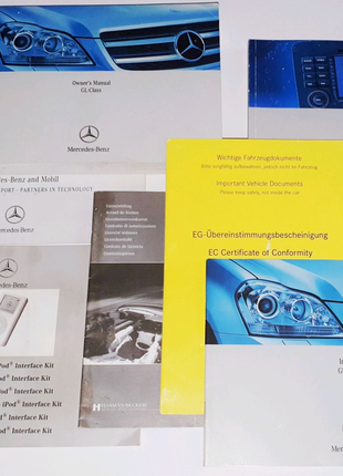 Комплект инструкций руководств Mercedes GL-Class X164, английский