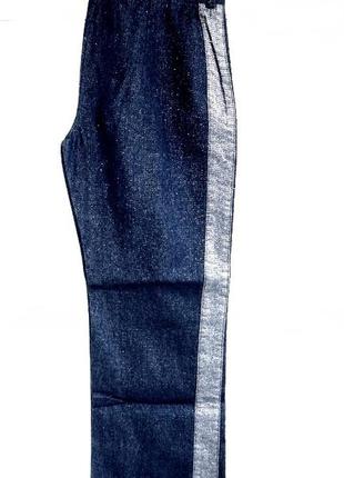 Модные брюки 👖штаны под джинсу с лампасами на девочку 1-4 года...