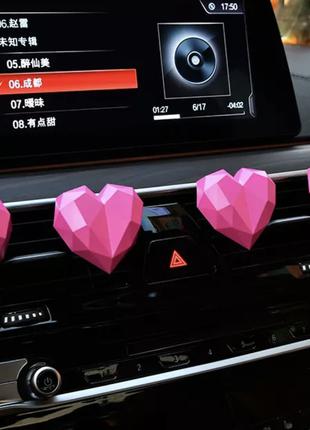 Ароматизатор в авто Сердце - Pink (розовое), пахучка, вонючка